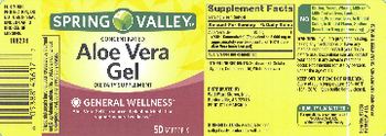 Spring Valley Concentrated Aloe Vera Gel - supplement