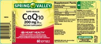 Spring Valley CoQ10 200 mg - supplement
