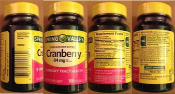 Spring Valley Cranberry 84 mg - supplement