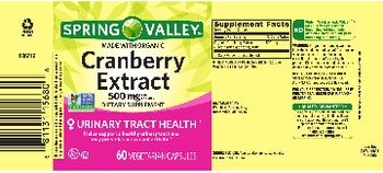 Spring Valley Cranberry Extract 500 mg - supplement
