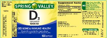 Spring Valley D3 Supplement 1000 IU - d3 supplement 1000 iu