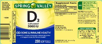 Spring Valley D3 Supplement 5000 IU - 