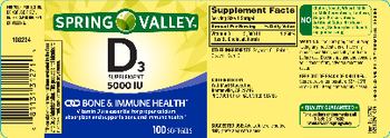 Spring Valley D3 Supplement 5000 IU - 