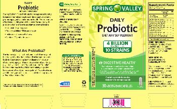 Spring Valley Daily Probiotic 4 Billion - supplement