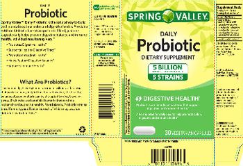 Spring Valley Daily Probiotic 5 Billion - 