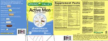 Spring Valley Daily Vitamin Pack Active Men Green Tea Extract - supplement