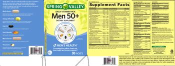 Spring Valley Daily Vitamin Pack Men 50+ Omega-3 Fish Oil - supplement