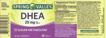 Spring Valley DHEA 25 mg - supplement