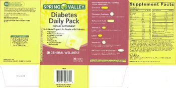 Spring Valley Diabetes Daily Pack - supplement