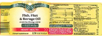 Spring Valley Fish, Flax & Borage Oil - supplement