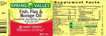 Spring Valley Fish, Flax & Borage Oil - supplement