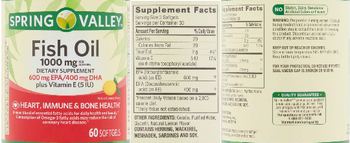 Spring Valley Fish Oil 1000 mg Natural Lemon Flavor - supplement
