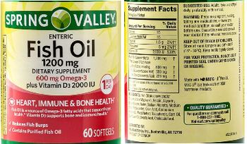Spring Valley Fish Oil 1200 mg - supplement