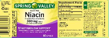 Spring Valley Flush-Free Niacin 500 mg - supplement