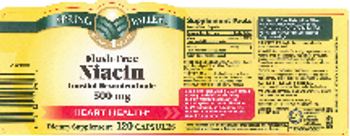 Spring Valley Flush-Free Niacin Inositol Hexanicotinate 500 mg - supplement