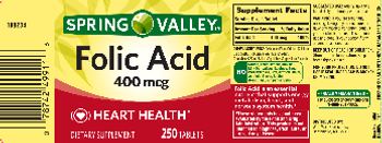 Spring Valley Folic Acid 400 mcg - supplement