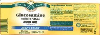 Spring Valley Glucosamine Sulfate 2KCl 2000 mg - supplement