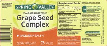 Spring Valley Grape Seed Complex - supplement