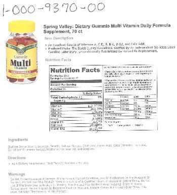 Spring Valley Gummie Multi Vitamin Daily Formula - supplement