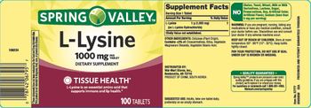 Spring Valley L-Lysine 1000 mg - supplement