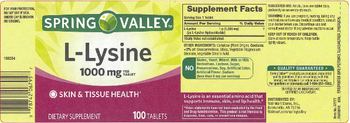Spring Valley L-Lysine 1000 mg - supplement