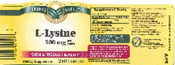 Spring Valley L-Lysine 500 mg - supplement