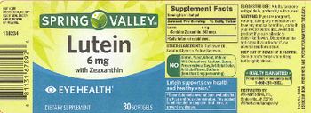 Spring Valley Lutein 6 mg with Zeaxanthin - supplement