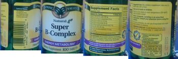 Spring Valley Natural Super B-Complex - supplement