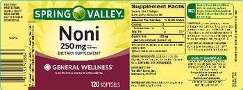 Spring Valley Noni 250 mg - supplement