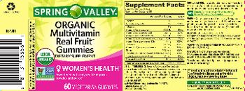 Spring Valley Organic Multivitamin Real Fruit Gummies - supplement