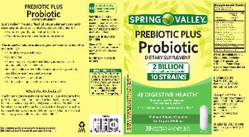Spring Valley Prebiotic Plus Probiotic 2 Billion - supplement