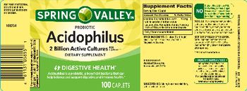 Spring Valley Probiotic Acidophilus - supplement