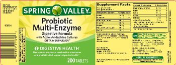Spring Valley Probiotic Multi-Enzyme - supplement