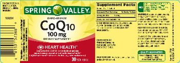 Spring Valley Rapid-Release CoQ10 100 mg - supplement