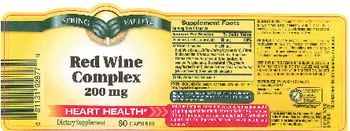Spring Valley Red Wine Complex 200 mg - supplement