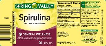 Spring Valley Spirulina - supplement