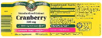Spring Valley Standardized Extract Cranberry 300 mg - supplement
