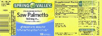 Spring Valley Standardized Extract Saw Palmetto 160 mg - supplement