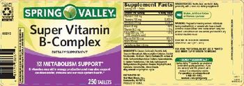 Spring Valley Super Vitamin B-Complex - supplement