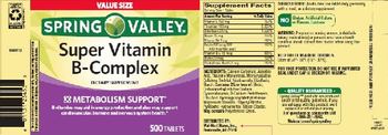 Spring Valley Super Vitamin B-Complex - supplement