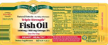 Spring Valley Triple Strength Fish Oil 1400 mg / 900 mg Omega-3's - supplement