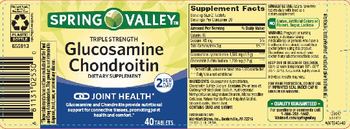 Spring Valley Triple Strength Glucosamine Chondroitin - supplement