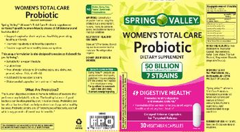 Spring Valley Women's Total Care Probiotic 50 Billion - supplement