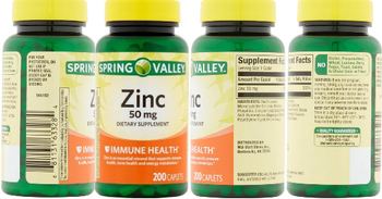 Spring Valley Zinc 50 mg - supplement