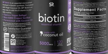 SR SportsResearch Biotin 5000 mcg - supplement