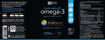 SR SportsResearch Triple Strength Omega-3 - supplement
