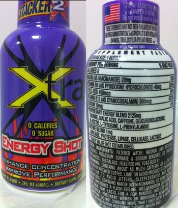 Stacker 2 Xtra Energy Shot Grape Flavor - supplement