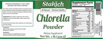 Stakich Chlorella Powder - supplement