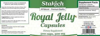 Stakich Royal Jelly Capsules 500 mg - supplement