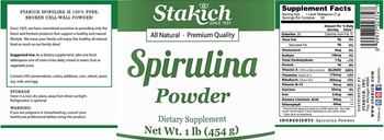 Stakich Spirulina Powder - supplement